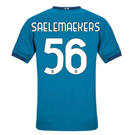 AC Milan Football Kit Third Soccer Jersey SAELEMAEKERS #56 2020/21